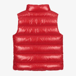 Moncler Enfant-Boys Red Tib Down Puffer Gilet | Childrensalon