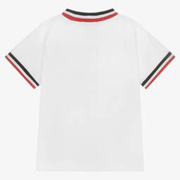 Moncler Enfant-تيشيرت قطن لون أبيض للأولاد | Childrensalon