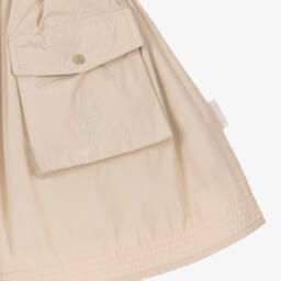 Moncler Enfant-فستان لون بيج مع حزام | Childrensalon