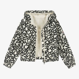 Moncler Enfant-Girls Black & Ivory Maisha Jacket | Childrensalon