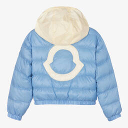 Moncler Enfant-Girls Blue Down Padded Musa Jacket | Childrensalon