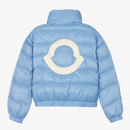 Moncler Enfant-Girls Blue Down Padded Musa Jacket | Childrensalon