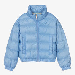 Moncler Enfant-Girls Blue Down Padded Musa Jacket | Childrensalon