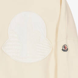 Moncler Enfant-Girls Ivory Logo Sweatshirt | Childrensalon