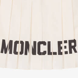 Moncler Enfant-تنورة بكسرات لون عاجي و أسود | Childrensalon