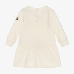 Moncler Enfant-فستان مخمل لون عاجي | Childrensalon