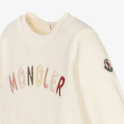 Moncler Enfant-فستان مخمل لون عاجي | Childrensalon