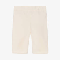 Moncler Enfant-بنطلون بأرجل واسعة قطن لون عاجي للبنات | Childrensalon