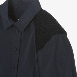 Moncler Enfant-Girls Navy Blue Dress | Childrensalon