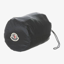 Moncler Enfant-جاكيت بافر أطفال بناتي لون كحلي مبطن بريش | Childrensalon