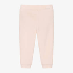 Moncler Enfant-Girls Pink Cotton Velour Tracksuit | Childrensalon