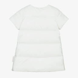 Moncler Enfant-Girls White Down Padded Dress | Childrensalon
