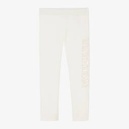 Moncler Enfant-Ivory Milano Jersey Leggings | Childrensalon