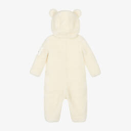 Moncler Enfant-أفرول شتوي تيدي فليس لون عاجي | Childrensalon