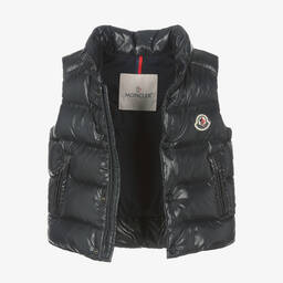 Moncler Enfant-جيليه Bernard مبطن بريش لون كحلي | Childrensalon