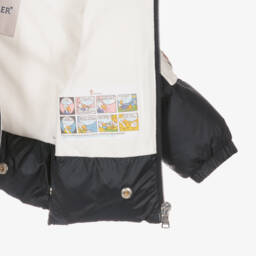 Moncler Enfant-Navy Blue Down Padded Baby Ueno Snowbag | Childrensalon