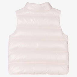 Moncler Enfant-Pink Down Padded Bernard Puffer Gilet | Childrensalon