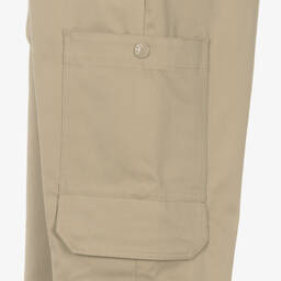 Moncler Enfant-Teen Boys Beige Cotton Cargo Trousers | Childrensalon