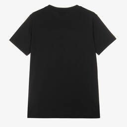 Moncler Enfant-Teen Boys Black Cotton T-Shirt | Childrensalon
