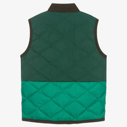 Moncler Enfant-Teen Boys Green Bokai Down Padded Gilet | Childrensalon