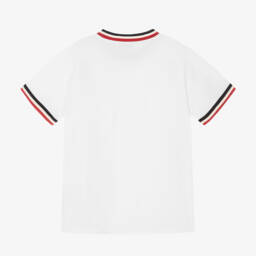 Moncler Enfant-تيشيرت قطن جيرسي لون أبيض | Childrensalon