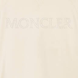 Moncler Enfant-سويتشيرت قطن لون عاجي تينز بناتي | Childrensalon