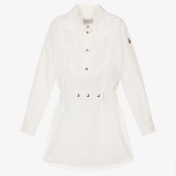 Moncler Enfant-Teen Girls Ivory Shirt Dress | Childrensalon