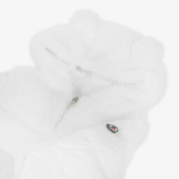 Moncler Enfant-White Osof Down Padded Baby Snowsuit | Childrensalon