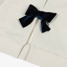 Monnalisa-Свитшот кремовый блестящий хлопковый Минни Маус для девочек | Childrensalon