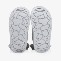 Monnalisa-Girls Glittery Silver Quilted Boots | Childrensalon