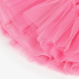 Monnalisa-Girls Playful Pink Tulle Tutu Skirt | Childrensalon