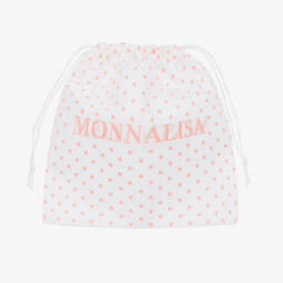 Monnalisa-Girls Silver Heart Faux Leather Handbag (18cm) | Childrensalon