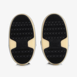 Moon Boot-بوت للثلج قماش لون رمادي وأبيض | Childrensalon