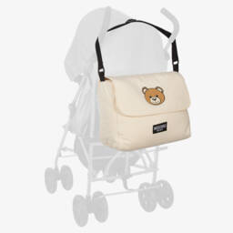 Moschino-Beige Teddy Bear Changing Bag (40cm) | Childrensalon