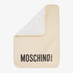 Moschino-Beige Teddy Bear Changing Bag (40cm) | Childrensalon