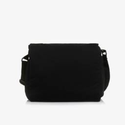 Moschino-حقيبة تغيير الحفاضات بشعار الدب قطن لون أسود (40 سم) | Childrensalon