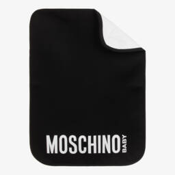 Moschino-Black Teddy Bear Logo Changing Bag (40cm) | Childrensalon