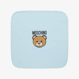 Blue Cotton Teddy Bear Blanket (70cm)