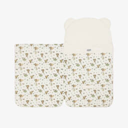 Moschino-Ivory Corduroy Nest with Forest Themed Print (80cm) | Childrensalon
