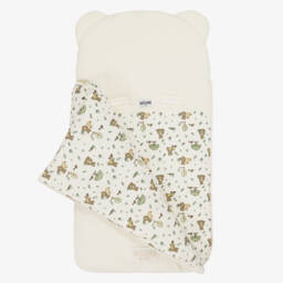 Moschino-Ivory Corduroy Nest with Forest Themed Print (80cm) | Childrensalon