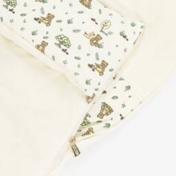 Moschino-Ivory Corduroy Nest with Forest Themed Print (80cm) | Childrensalon