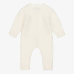Moschino-Ivory Knitted Wool Romper  | Childrensalon