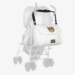 Moschino-Ivory Teddy Bear Changing Bag (40cm) | Childrensalon