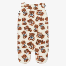Moschino Baby-Ivory Teddy Fleece Nest (76cm) | Childrensalon