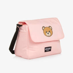 Moschino-Pink Teddy Bear Changing Bag (40cm) | Childrensalon