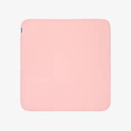 Moschino-Pink Teddy Bear Logo Cotton Blanket (70cm) | Childrensalon