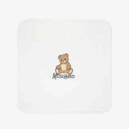 White Cotton Teddy Bear Blanket (70cm)