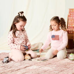 Moulin Roty-Beige & Pink Cat Xylophone (28cm) | Childrensalon