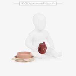 Moulin Roty-Beige & Pink Tableware Set (Set of 3) | Childrensalon