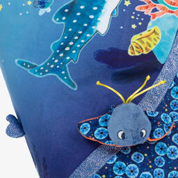 Moulin Roty-Blue Sealife Activity Playmat (90cm) | Childrensalon